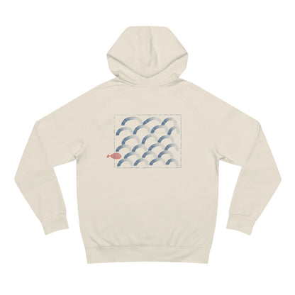 Fish and Wave Hoodie E1